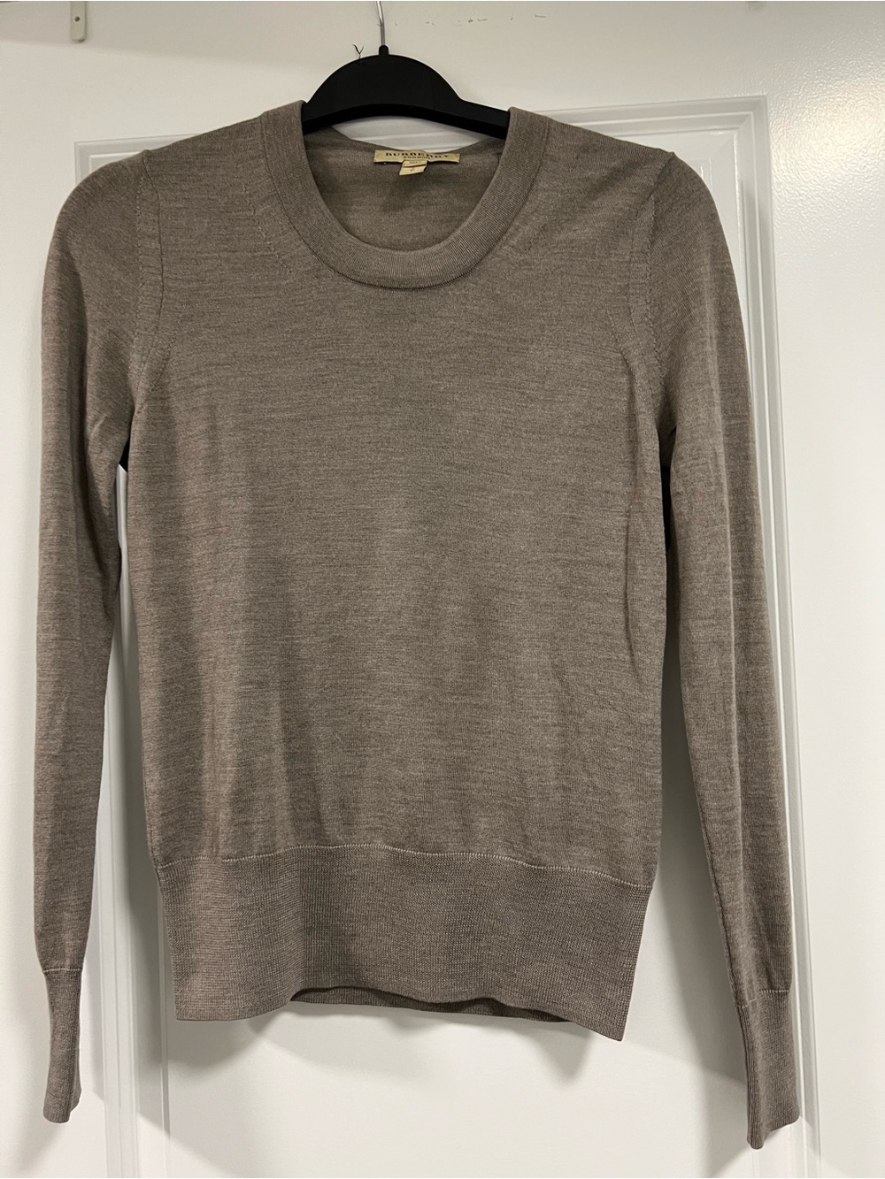 Burberry Taupe Crewneck Sweater - Women